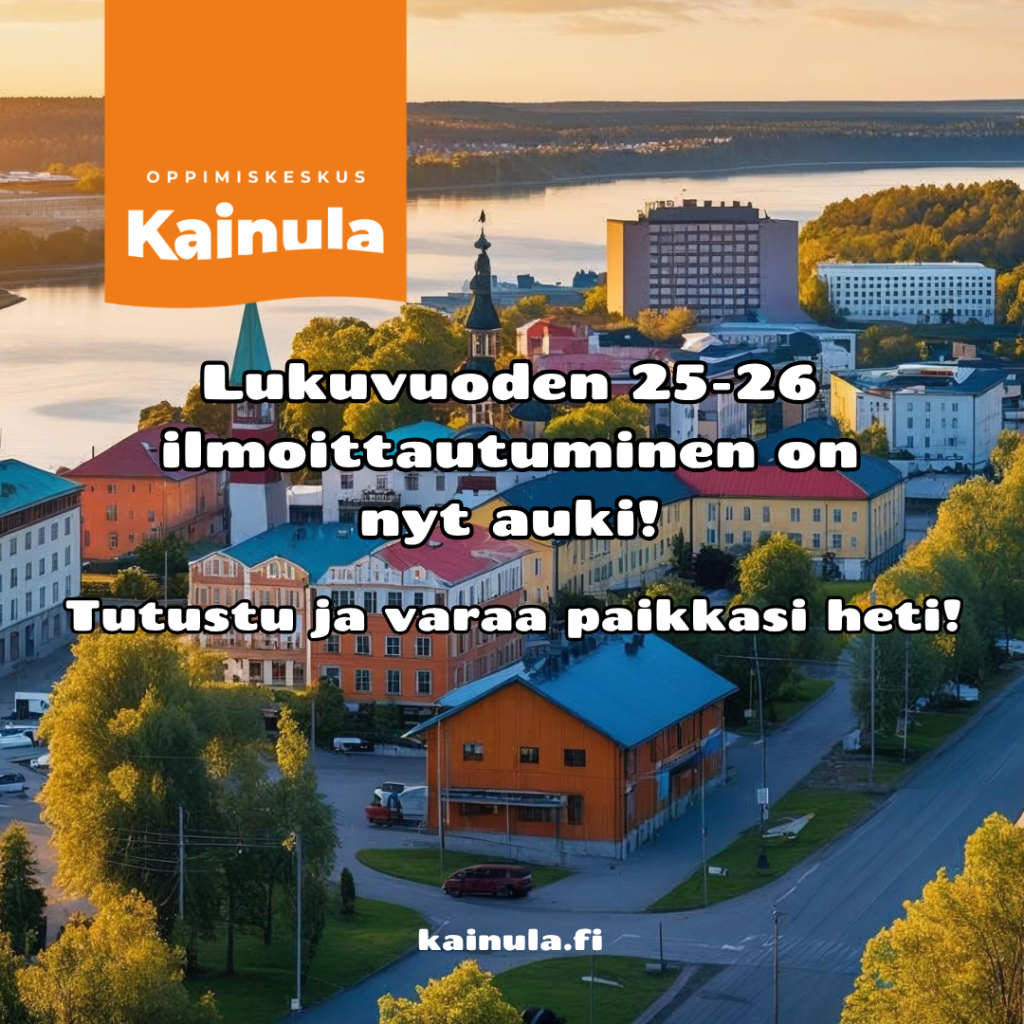 Lukuvuoden 2025-2026 ilmoittautumiset ovat auki!