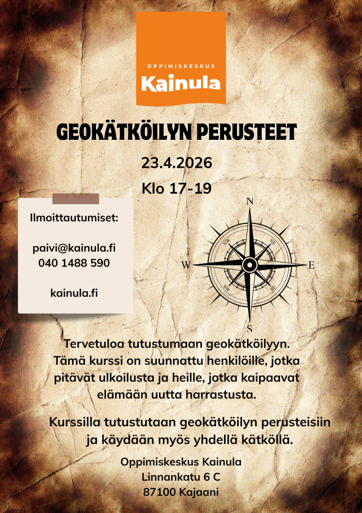 Geokätköily aloittelijoille 23.4.2026