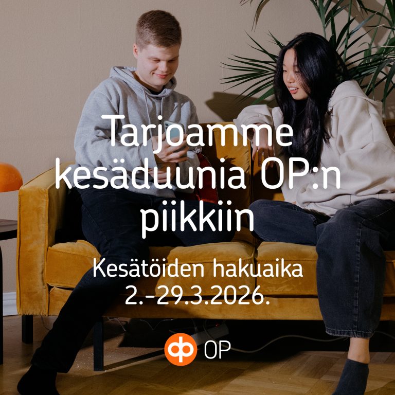Kesätyö Kainulassa – 15-17-vuotias: hae mukaan! ☀️